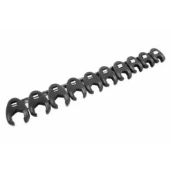BikeMaster 10-Piece 3/8in. Drive Metric Flare Crow Foot Wrench Set On Rail - 151530