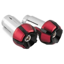BikeMaster Two-Piece Anti-Vibration Bar Ends -Bikemaster 152152antivibbarendred