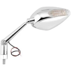 BikeMaster Candy Drop Custom Naked Bike Mirror With Integrated Turn Signal - 600265