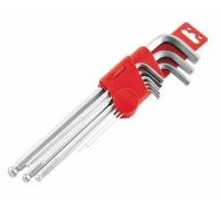 BikeMaster 9-Piece L-Ball End Hex Wrench Set And Holder