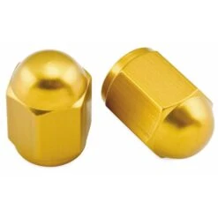 BikeMaster Aluminum Valve Caps (12-Pack) -Bikemaster aluminum valve cap gold 151692