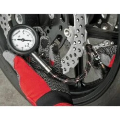 BikeMaster Dial Gauge With Hose -Bikemaster dial gauge with hose 0 60 psi 151504 1