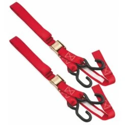 BikeMaster Integrated Soft Hook Tie-Downs -Bikemaster integrated soft hook tie downs red 15 100516