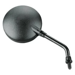 BikeMaster Round Mirror - 6in. Stem - Black - 600040