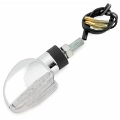 BikeMaster Spade LED Turn Signals -Bikemaster spade led turn signals chrome 266227