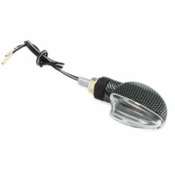 BikeMaster Ultra Small V Shaped Universal Mini-Stalk Turn Signal -Bikemaster ultra small v shaped universal mini stalk turn signal carbon clear 266008