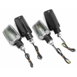 BikeMaster Universal Mini Stalk Marker Light Kit 8 BikeMaster Universal Mini Stalk Marker Light Kit -Bikemaster universal mini stalk marker light kit clear amber carbon 268041